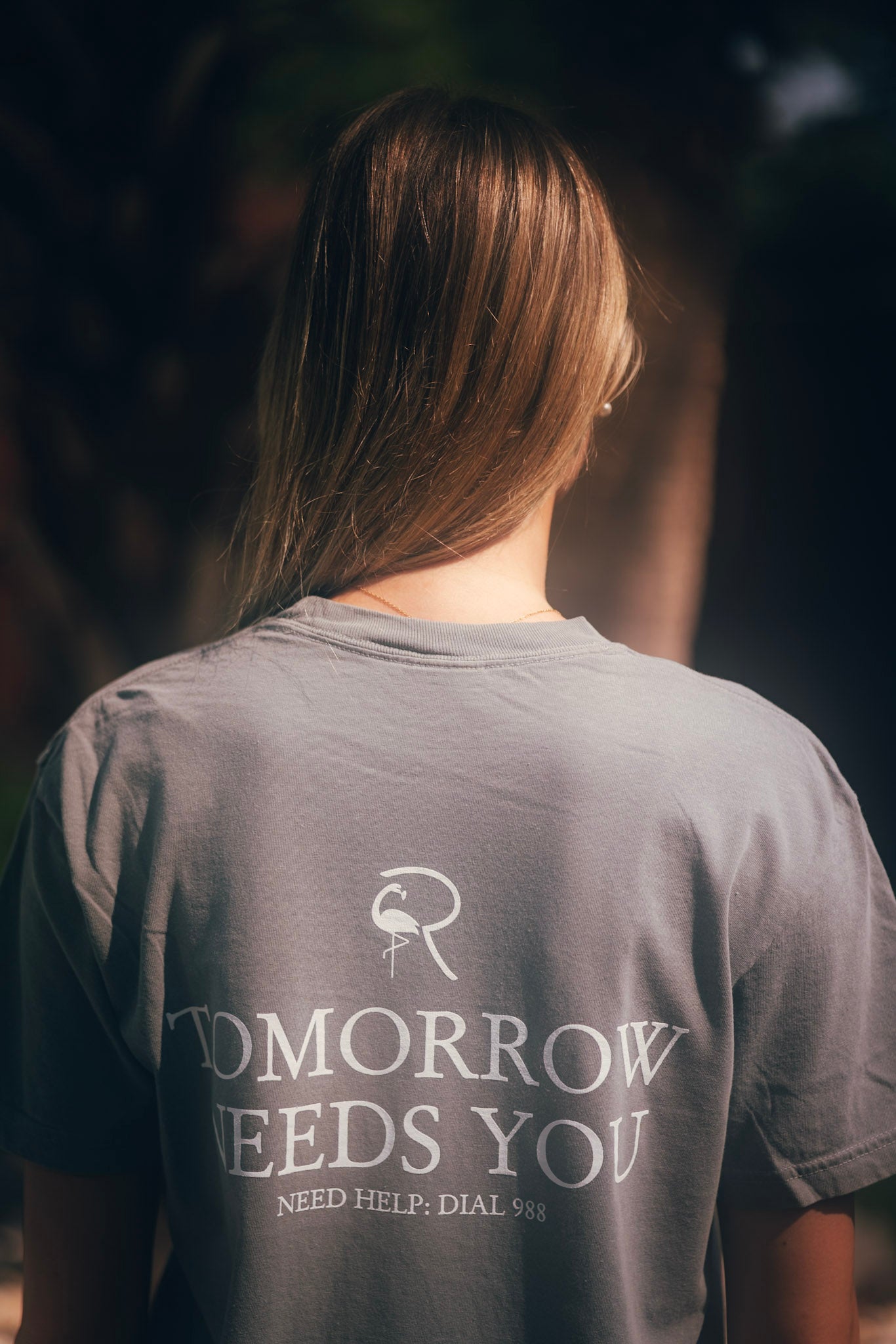 Unisex RedFlamingo “Tomorrows Needs You” Tee (Gray)