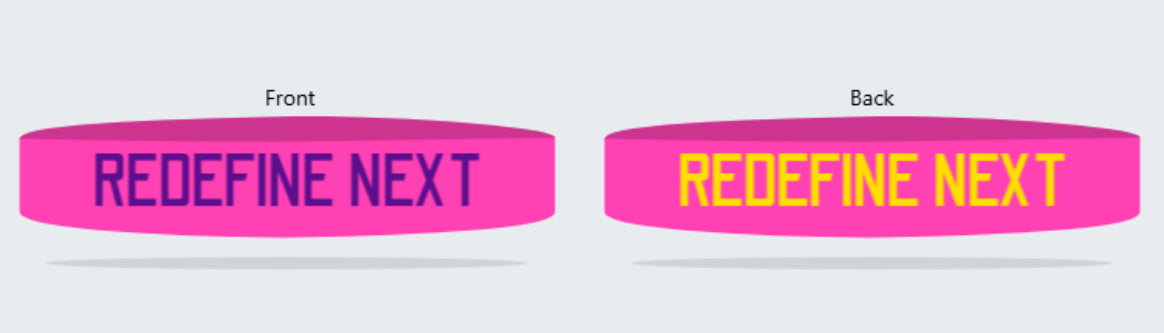 RedFlamingo “Redefine Next” Wristband