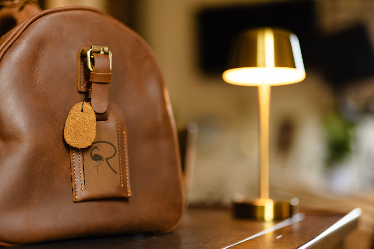 RedFlamingo “Optimize You” Leather Duffel Bag