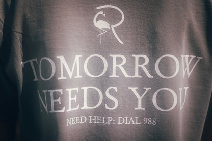 Unisex RedFlamingo “Tomorrows Needs You” Tee (Gray)
